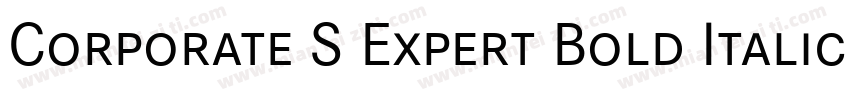 Corporate S Expert Bold Italic OsF字体转换